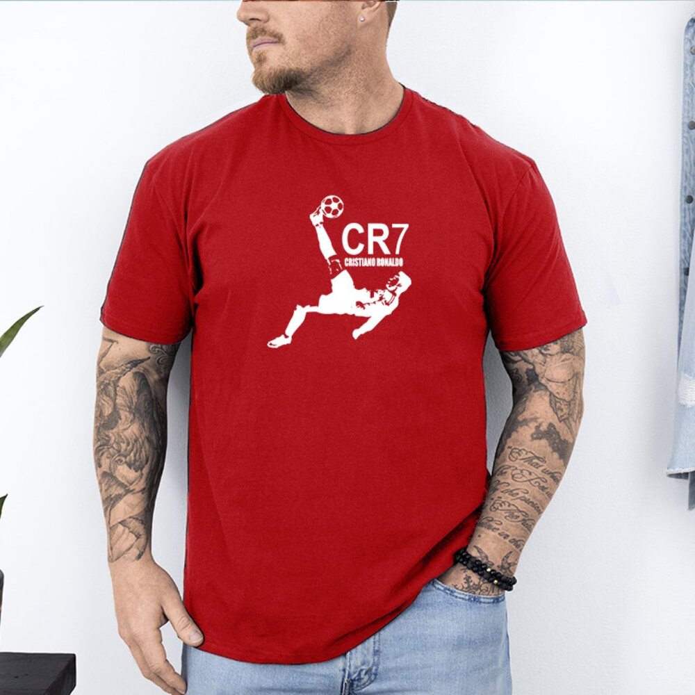 Cristiano Ronaldo Heat Pressed Graphic Tee | Men’s Soccer Shirt S-2XL